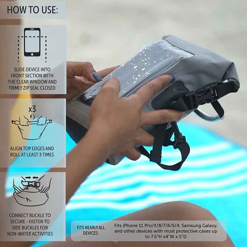 Waterproof Phone Tote Geckobrands Dry Bag Phone Case